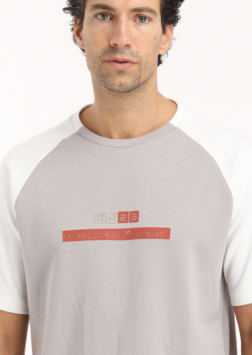 Light Grey Crew Neck Printed Sweatshirt - 3