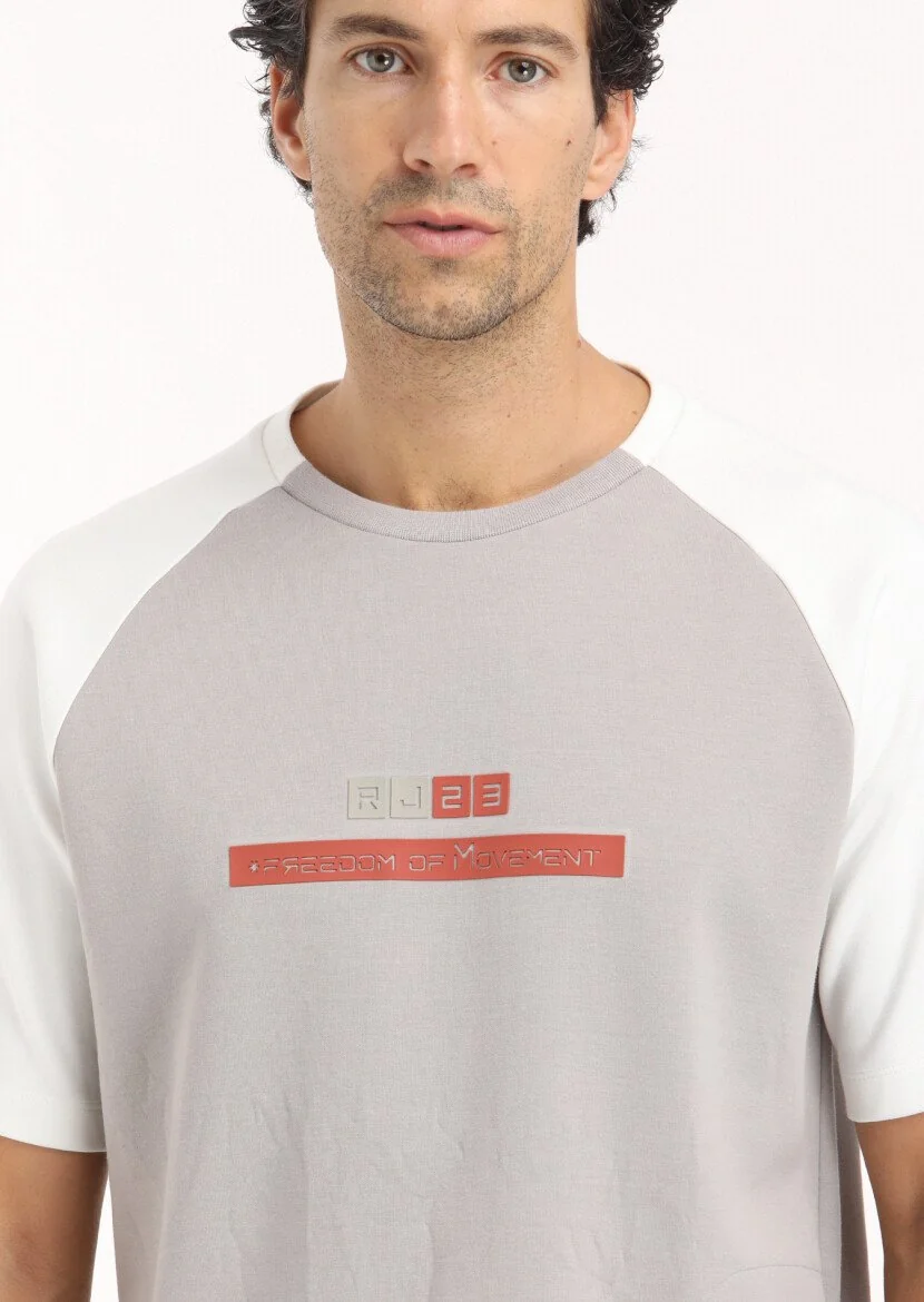 Light Grey Crew Neck Printed Sweatshirt - 3