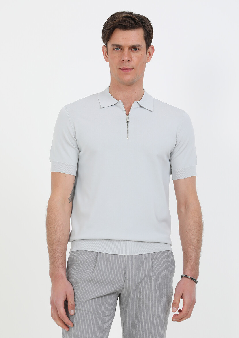 Light Grey Knitwear - 1