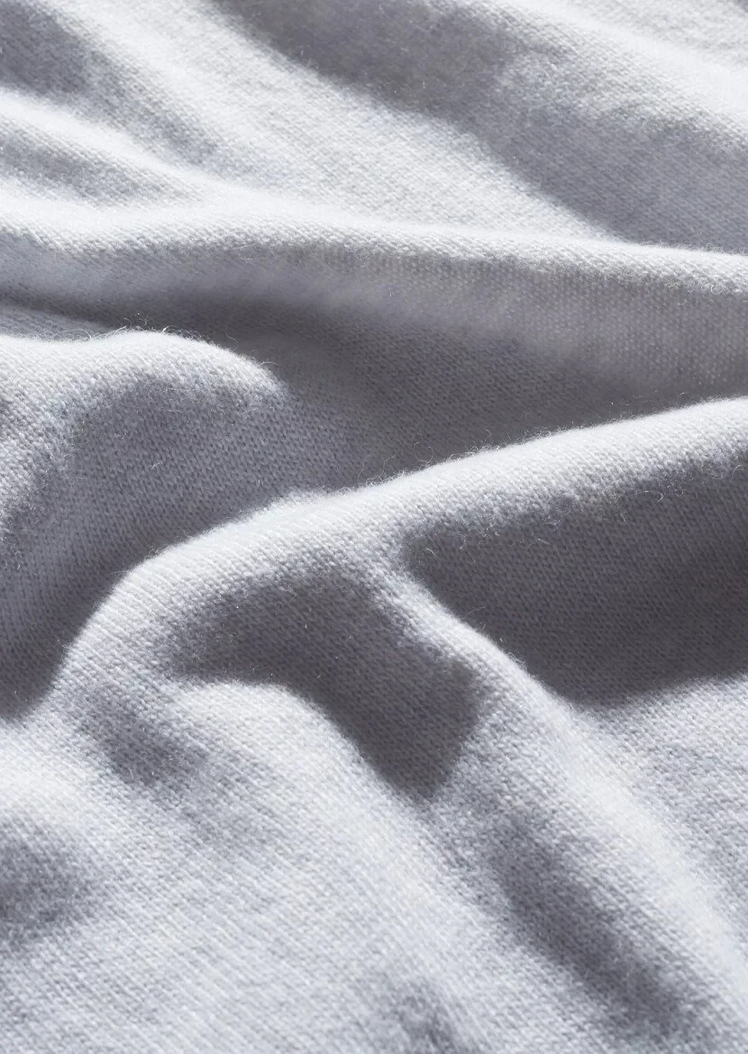 Light Grey Knitwear Sweatshirt - 5