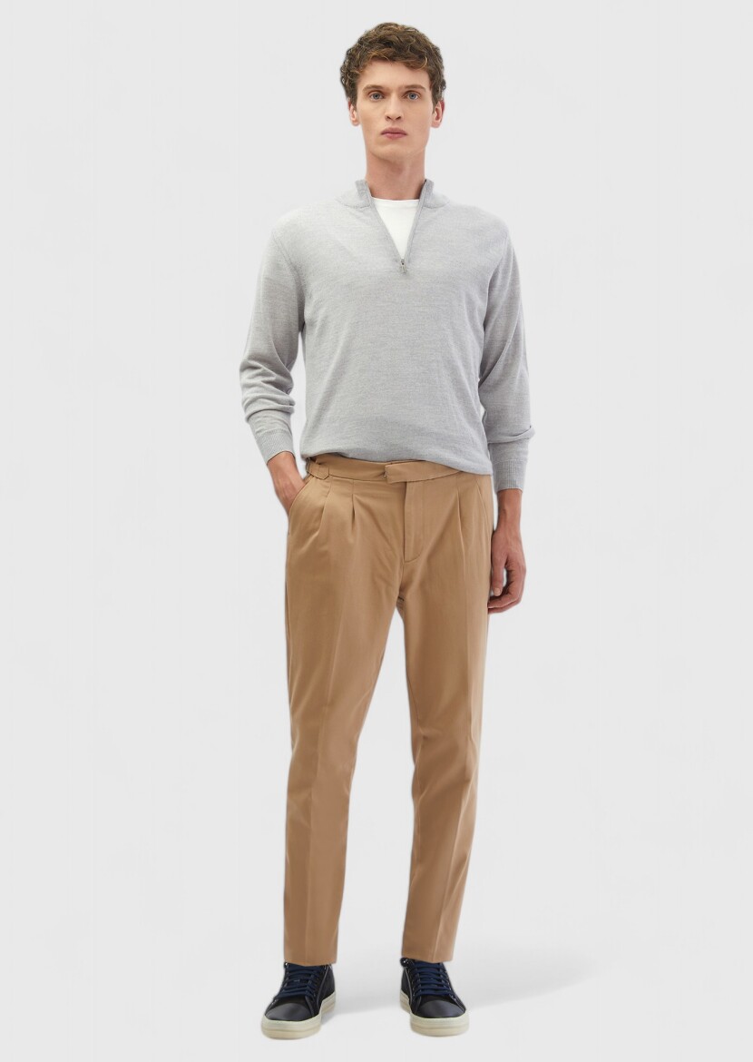 Light Grey Knitwear Sweatshirt - RAMSEY