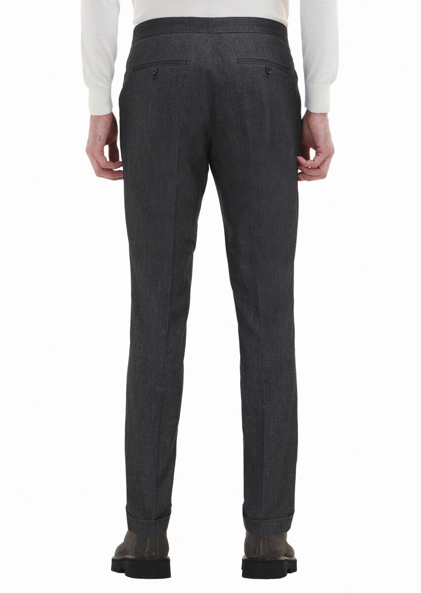 Light Grey Material Modern Fit Classical Trousers - 3