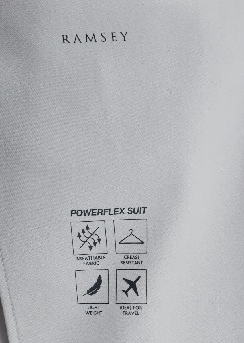 Light Grey Plain Comfort Fit Suit - 4