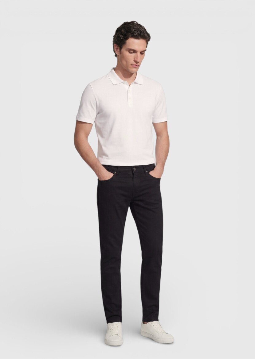 Light Grey Plain Cotton Blended T-Shirt - 3