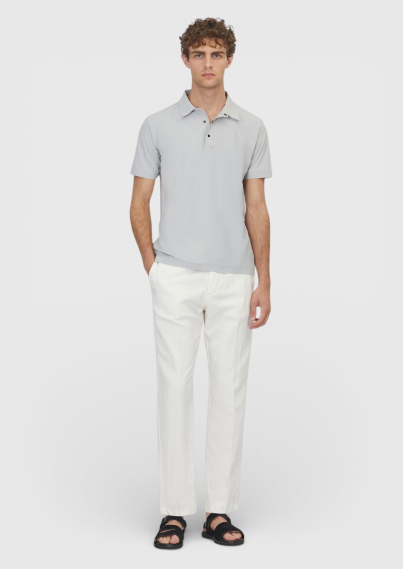 Light Grey Plain T-Shirt 