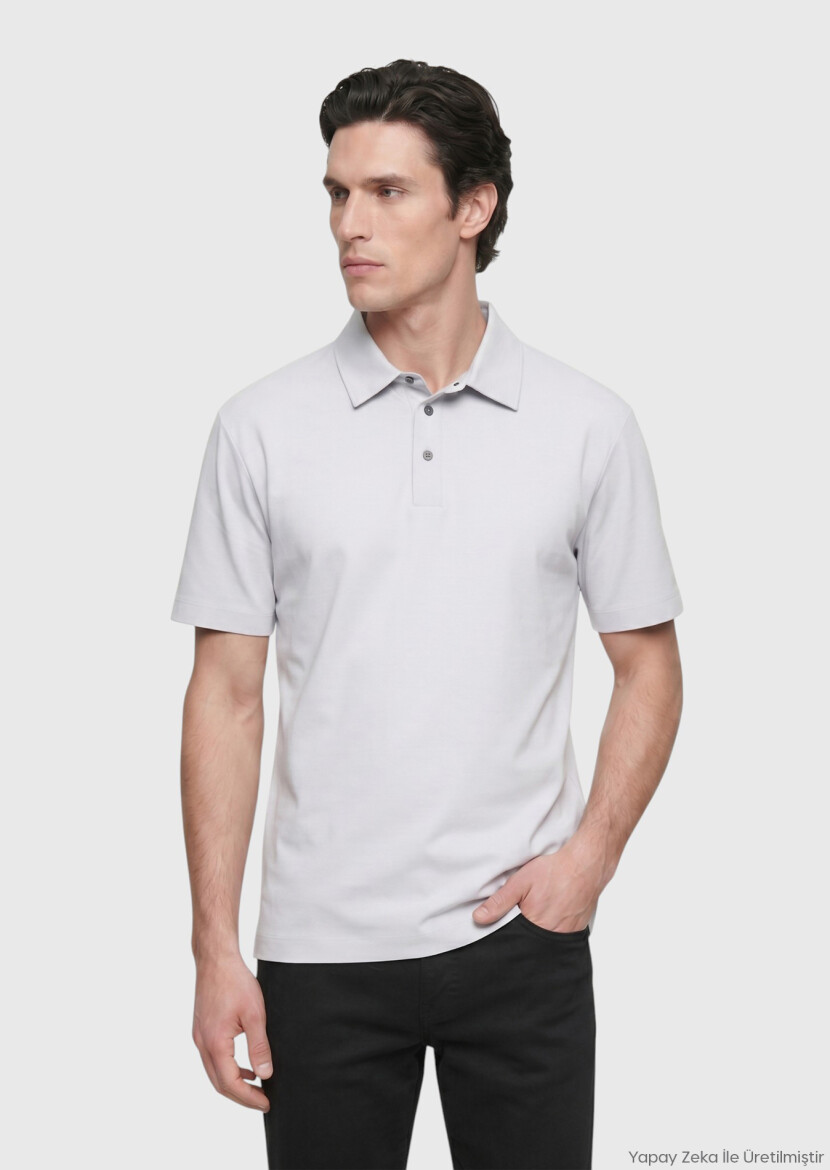Light Grey Plain T-Shirt - RAMSEY