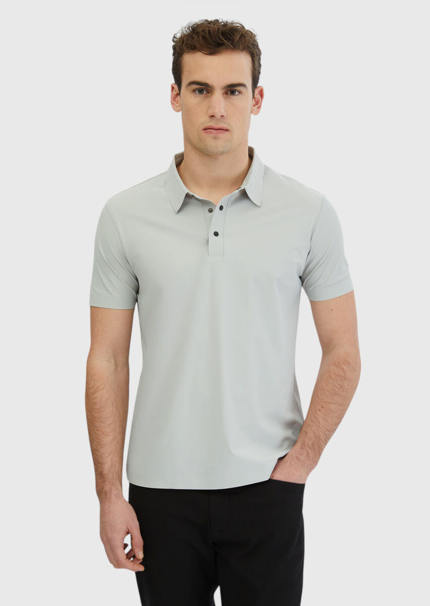 Light Grey Plain T-Shirt - 1