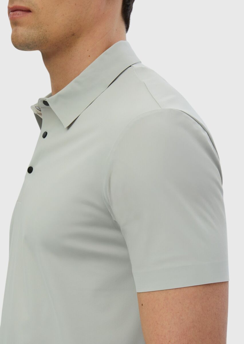 Light Grey Plain T-Shirt - 5