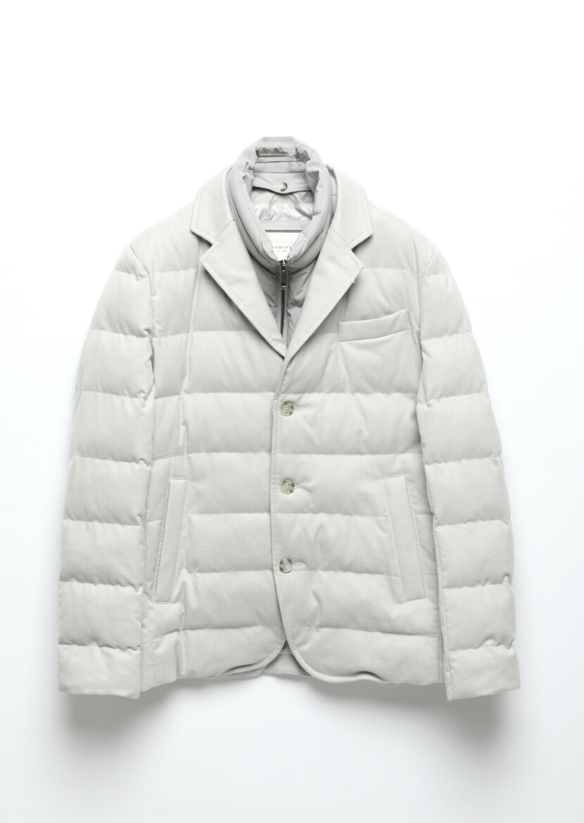 Light Grey Regular Fit Lightweight Jacket - 9