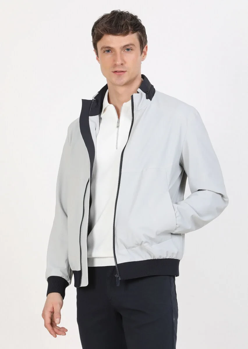 Light Grey Weaving Coat - 2