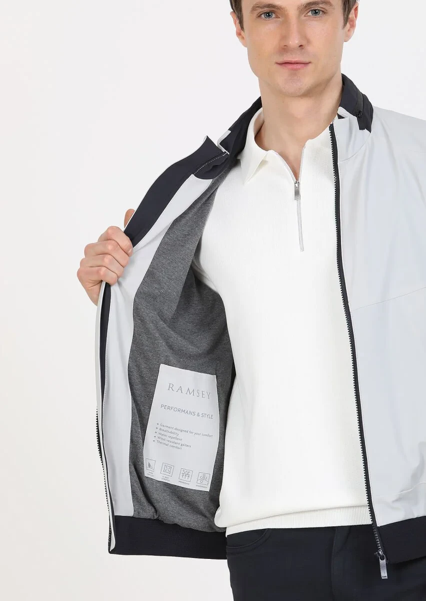 Light Grey Weaving Coat - 3