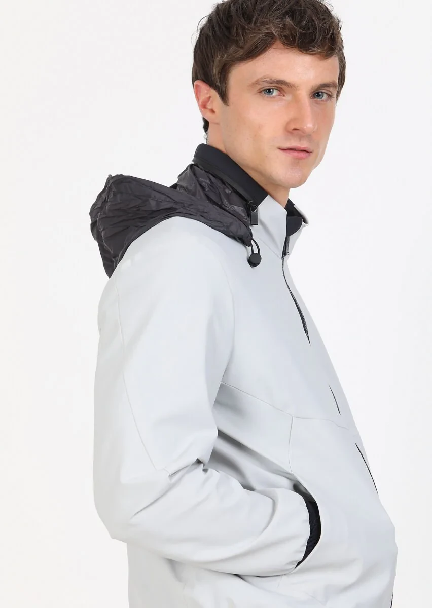 Light Grey Weaving Coat - 5