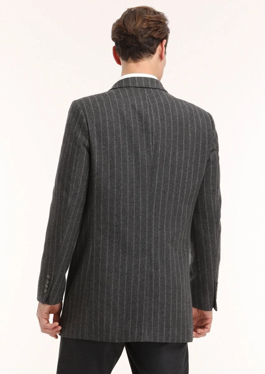 Light Grey Weaving Coat - 4