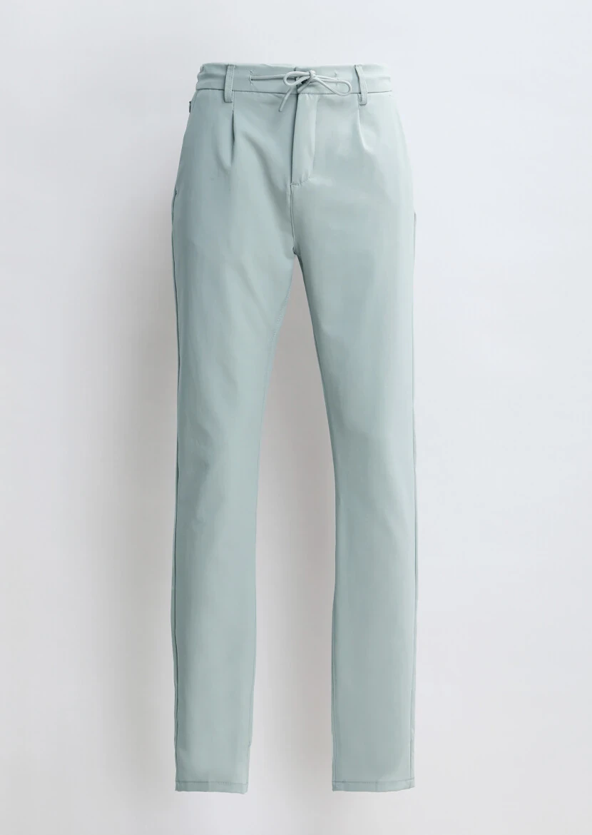 Light Grey Weaving Jogging Fit Casual Trousers - 7