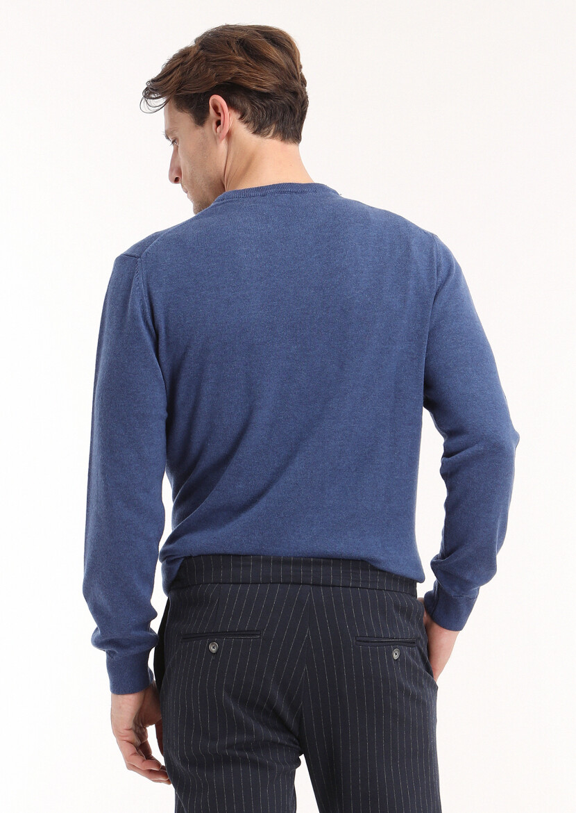 Light Indigo Knitwear Sweatshirt 