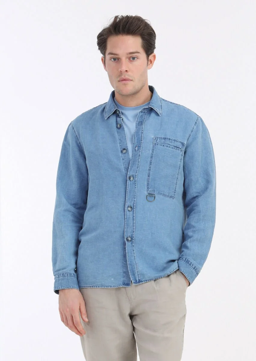 Light Indigo Overshirt - 2