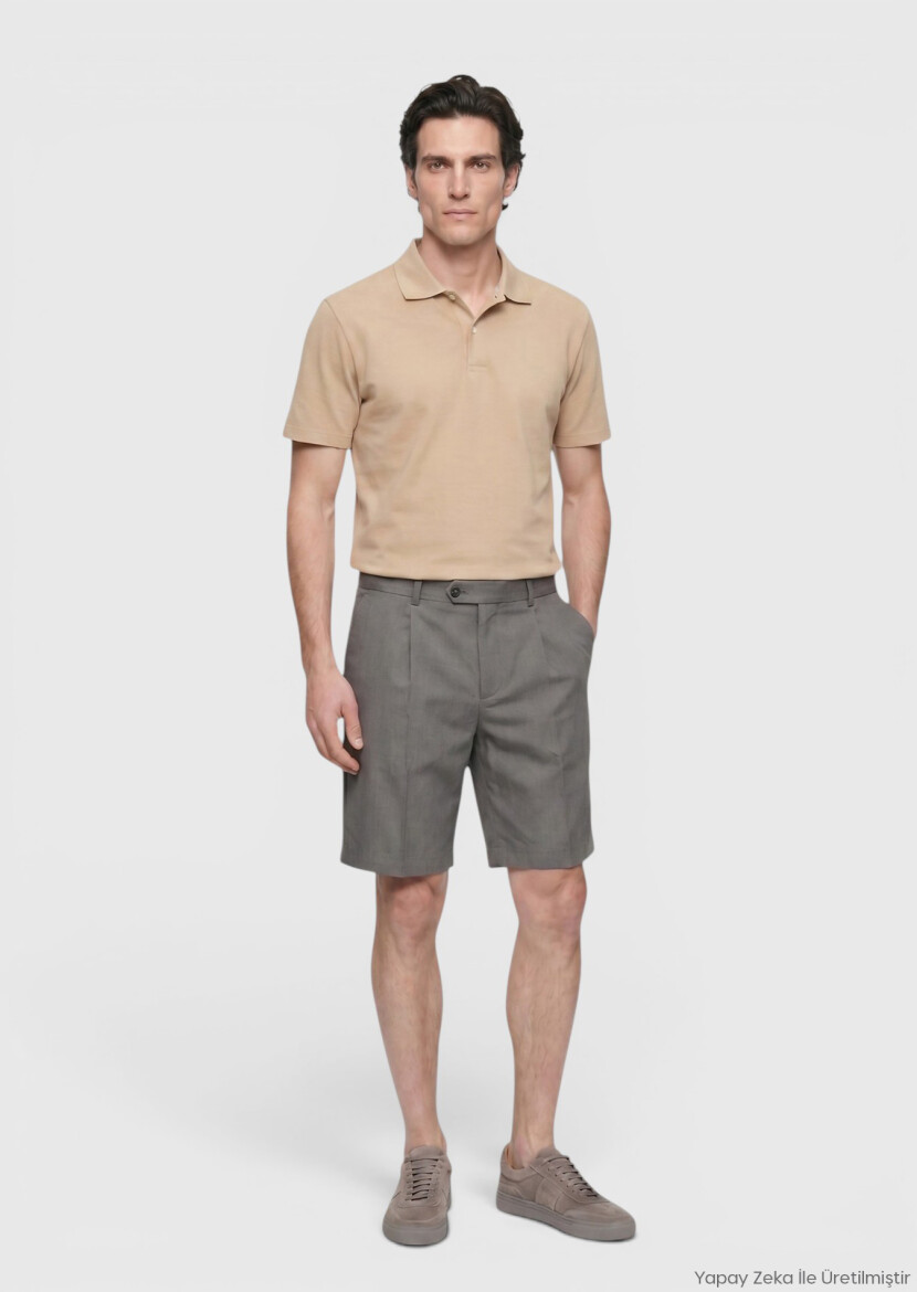 Light Yellow Plain 100% Cotton T-Shirt - RAMSEY