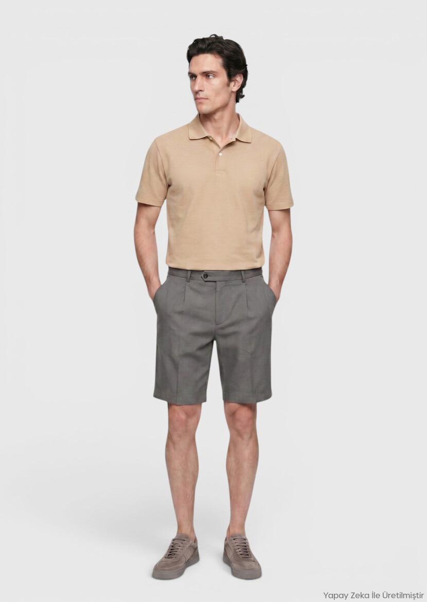 Light Yellow Plain 100% Cotton T-Shirt - RAMSEY