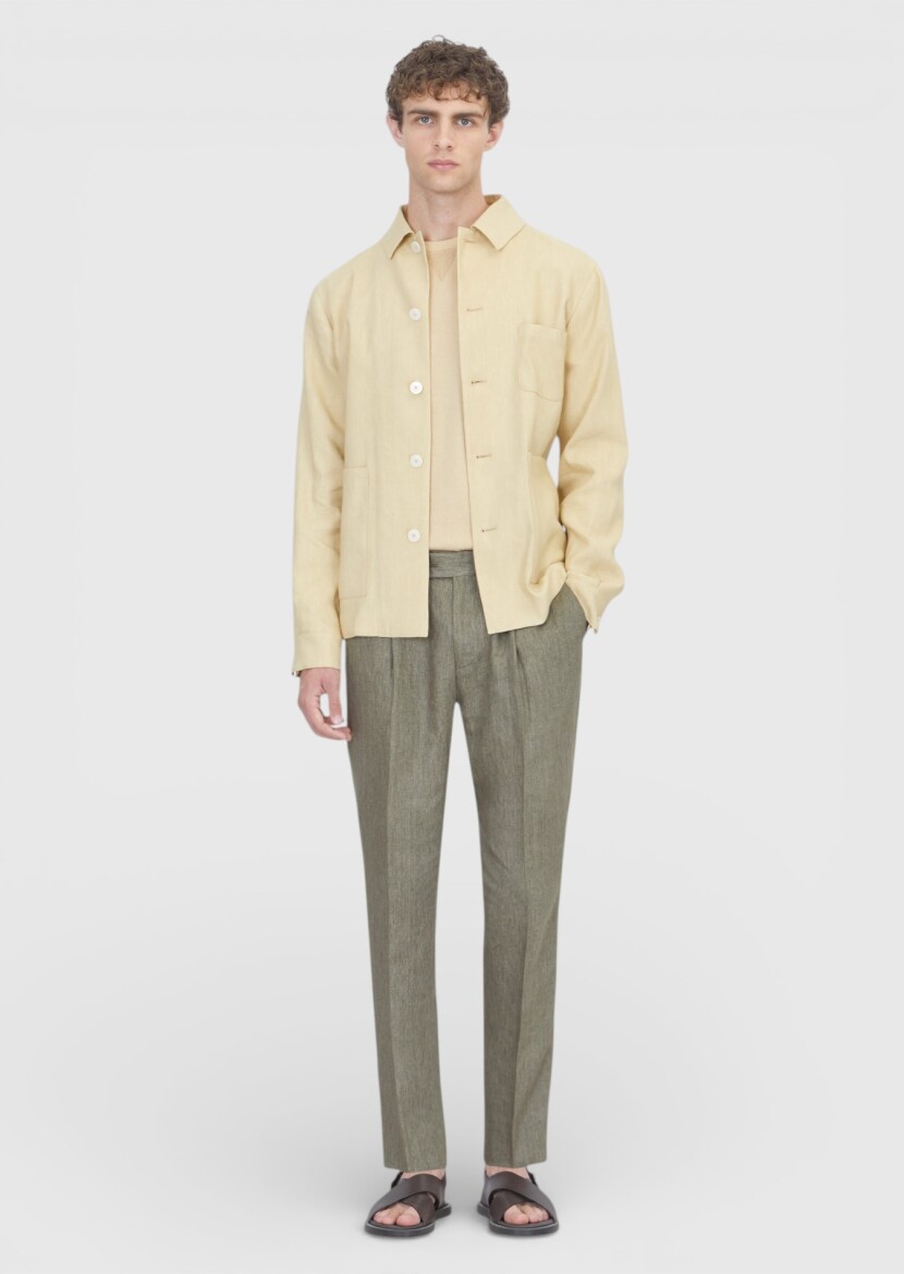 Light Yellow Shirt Jacket - 2