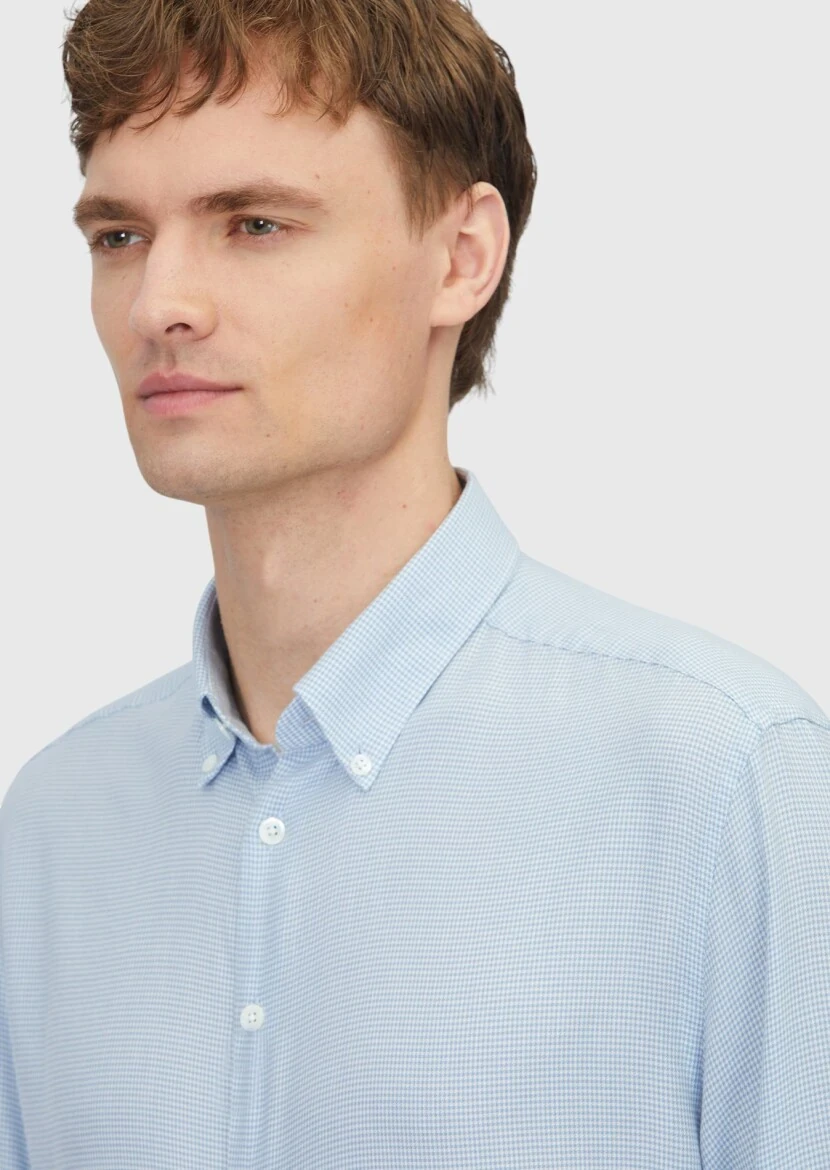 Mavi Casual Fit Dokuma Casual Pamuk Karışımlı Gömlek - 3