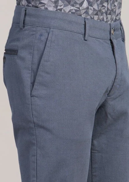 Mavi Desenli Dokuma Regular Fit Casual Pamuk Karışımlı Pantolon - 4