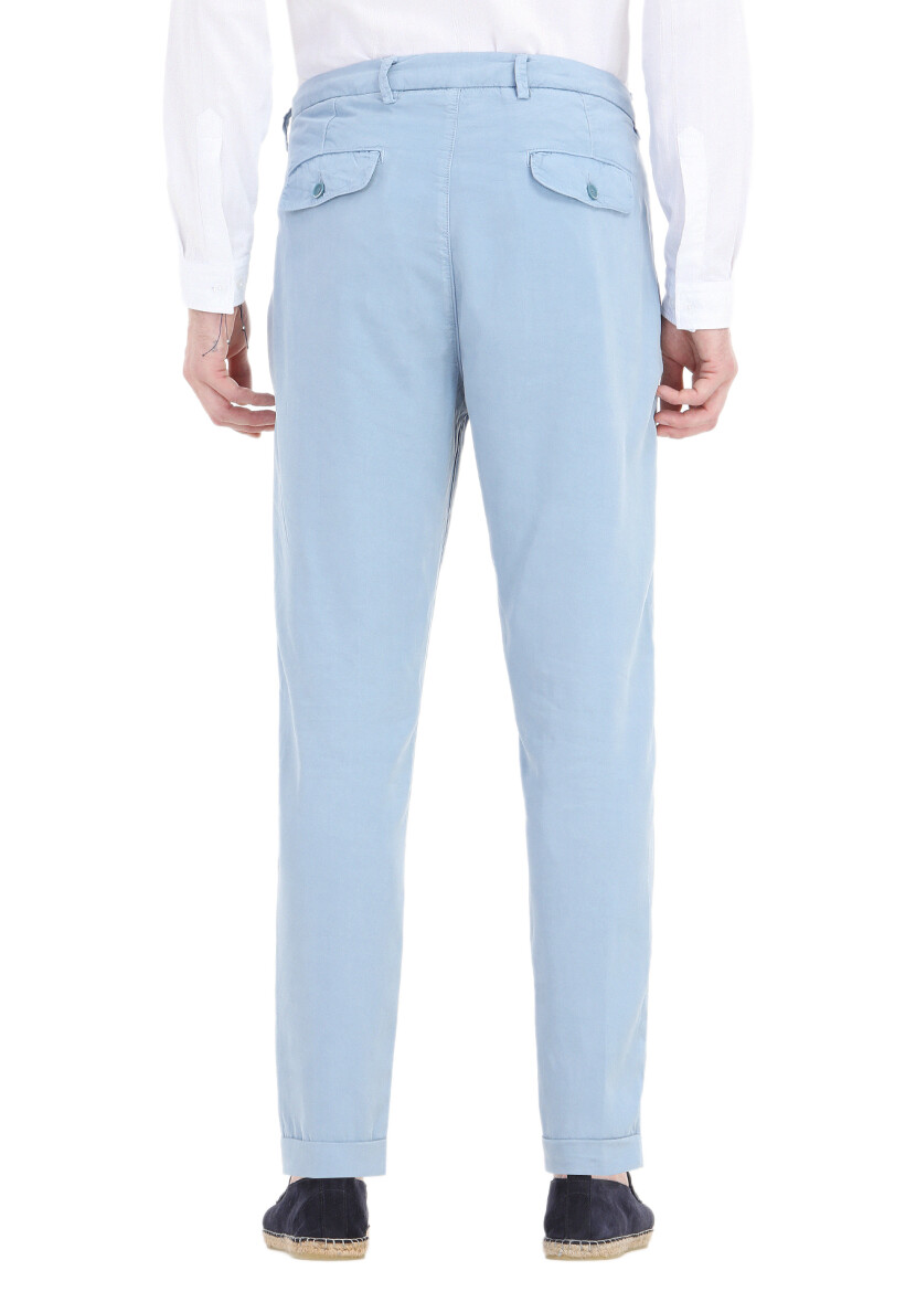 Mavi Düz Dokuma Regular Fit Casual Pantolon 