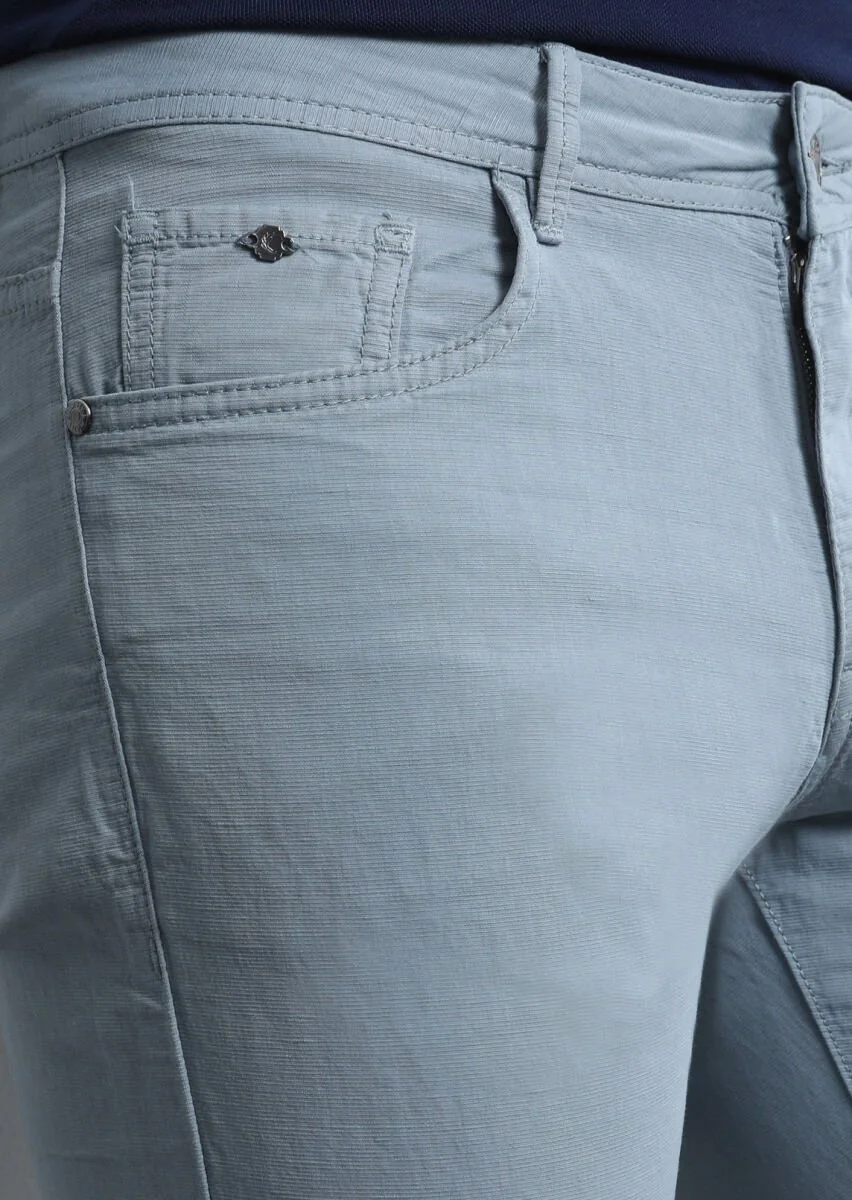 Mavi Mikro Dokuma Slim Fit Casual Pamuk Karışımlı Pantolon - 2
