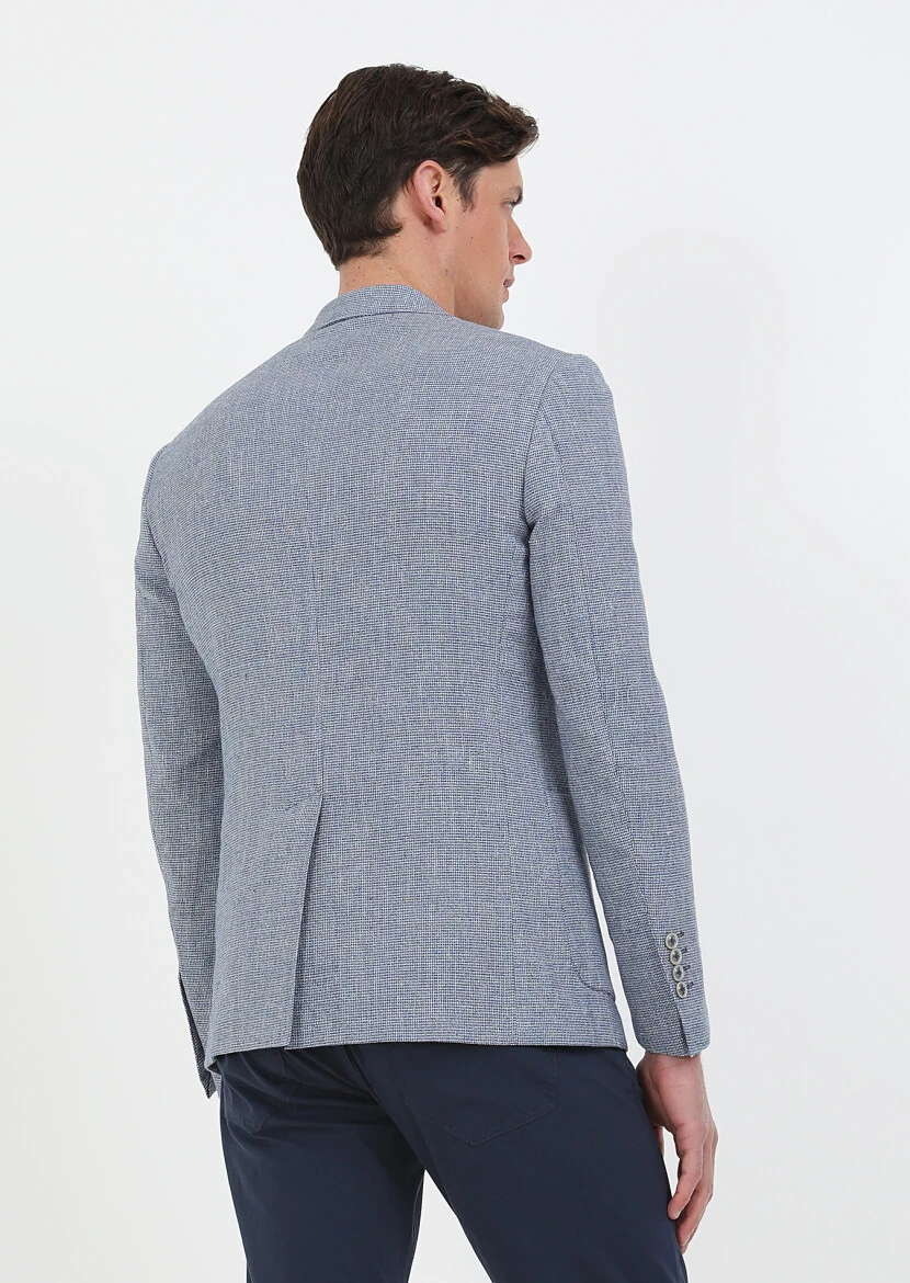 Mavi Mikro Zeroweight Slim Fit Pamuk Karışımlı Ceket - 8