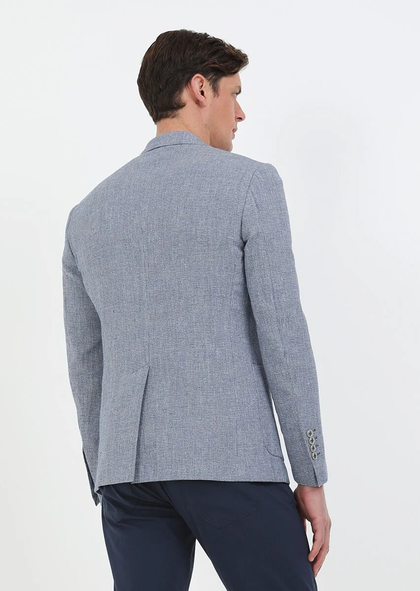 Mavi Mikro Zeroweight Slim Fit Pamuk Karışımlı Ceket - 8