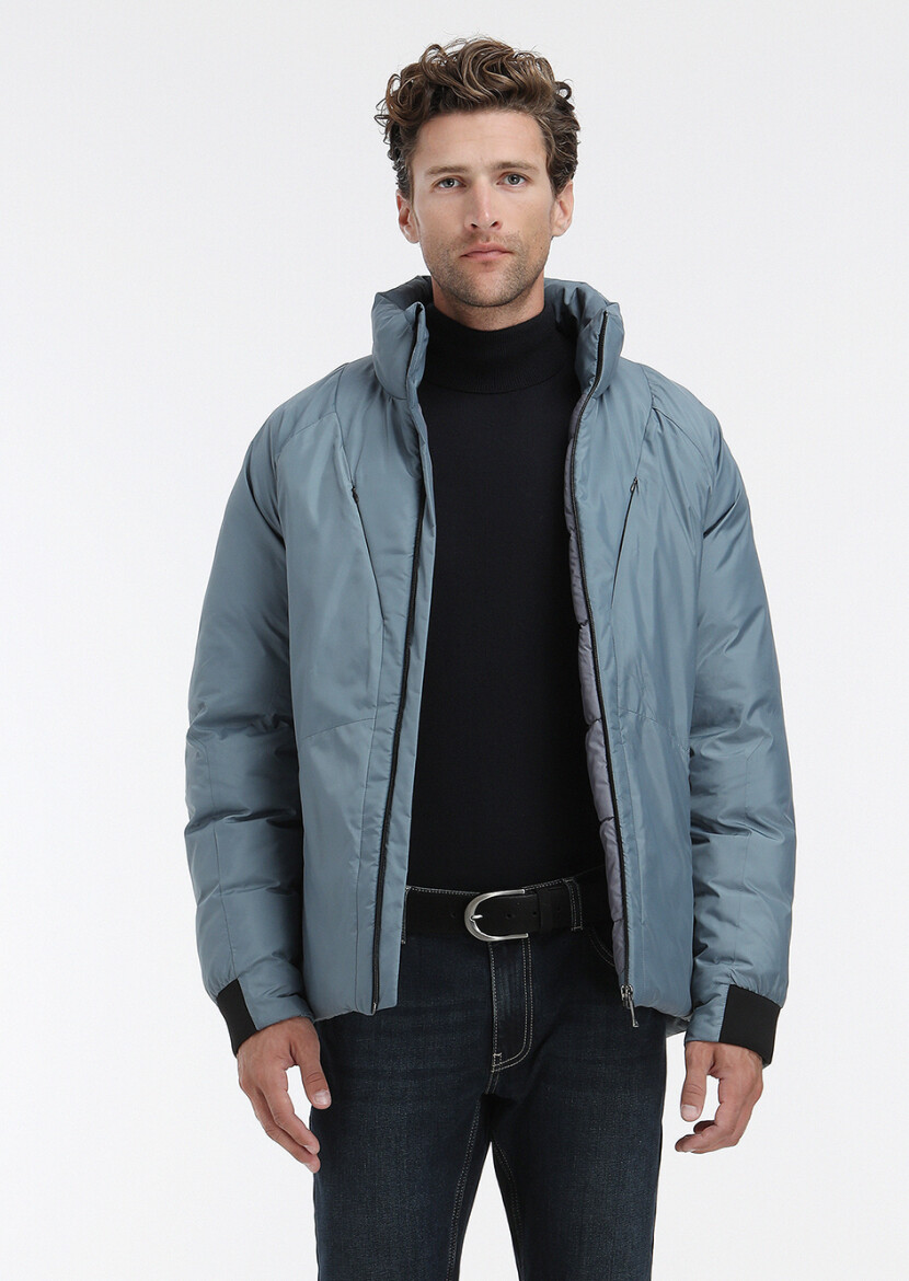 Mavi Regular Fit Dik Yaka Casual Dokuma Mont 
