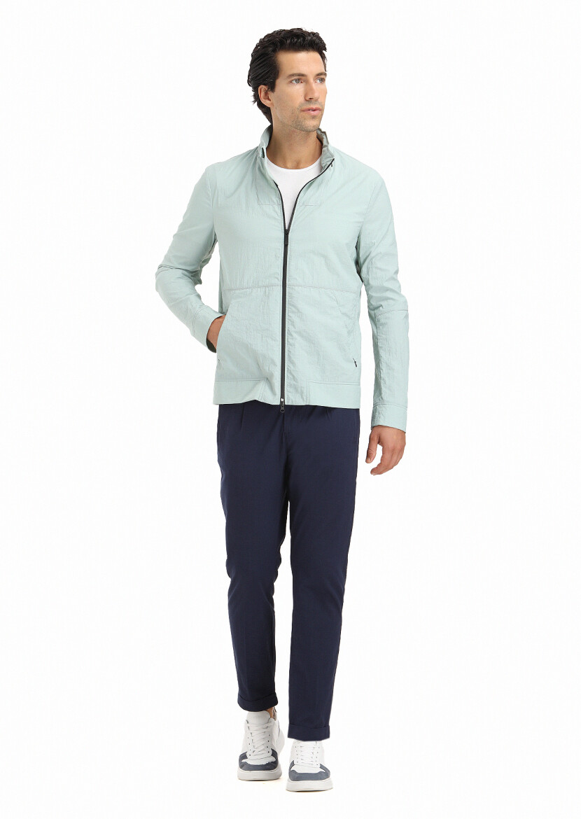 Mavi Regular Fit Dik Yaka Casual Dokuma Mont - 1