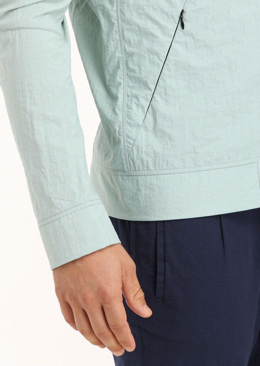 Mavi Regular Fit Dik Yaka Casual Dokuma Mont - 4