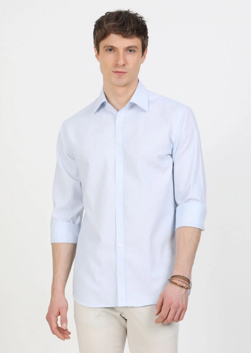Mavi Regular Fit Dokuma Klasik %100 Pamuk Gömlek - 2