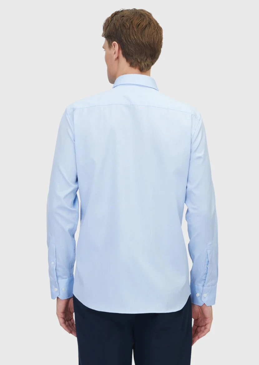 Mavi Regular Fit Dokuma Klasik %100 Pamuk Gömlek - 6