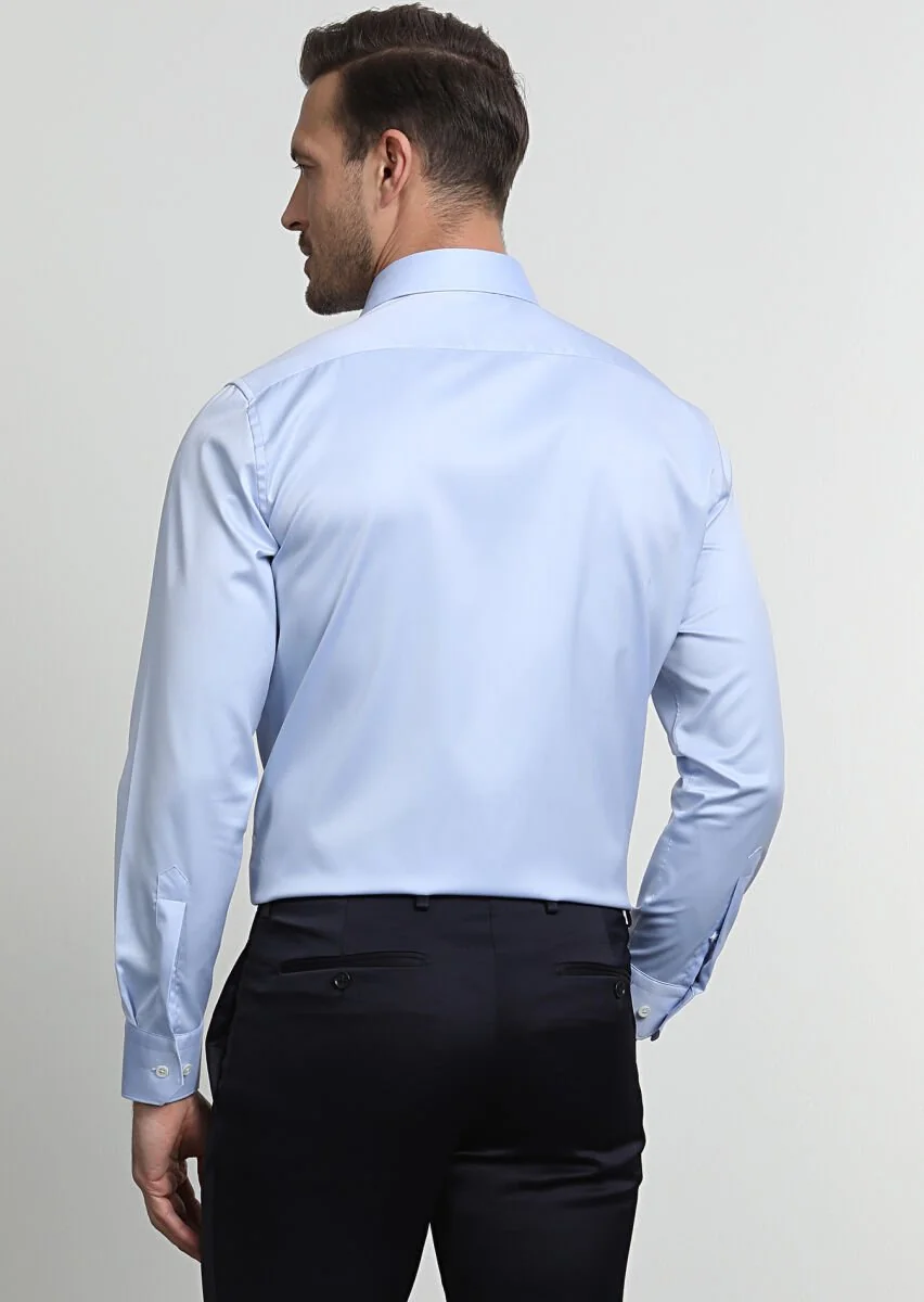 Mavi Regular Fit Ütü İstemeyen Dokuma Klasik %100 Pamuk Gömlek - 4