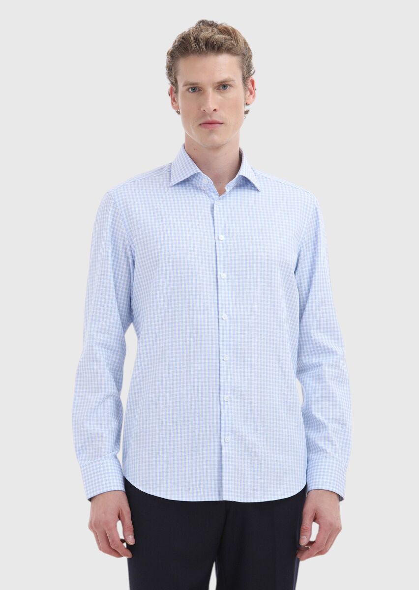 Mavi Regular Fit Uzun Dokuma Klasik %100 Pamuk Gömlek - 2