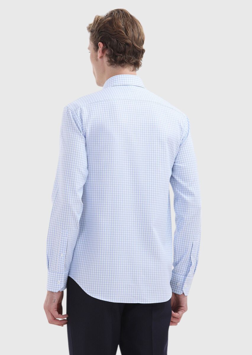 Mavi Regular Fit Uzun Dokuma Klasik %100 Pamuk Gömlek - 4