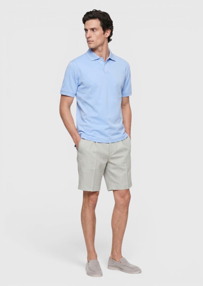 Medium Blue Plain T-Shirt - RAMSEY