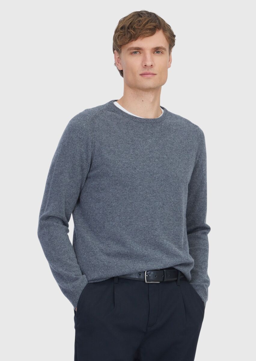 Medium Gray Knitwear Sweatshirt - 1