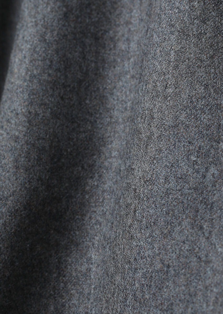 Mink Material Modern Fit Classical Wool Blended Trousers - 3