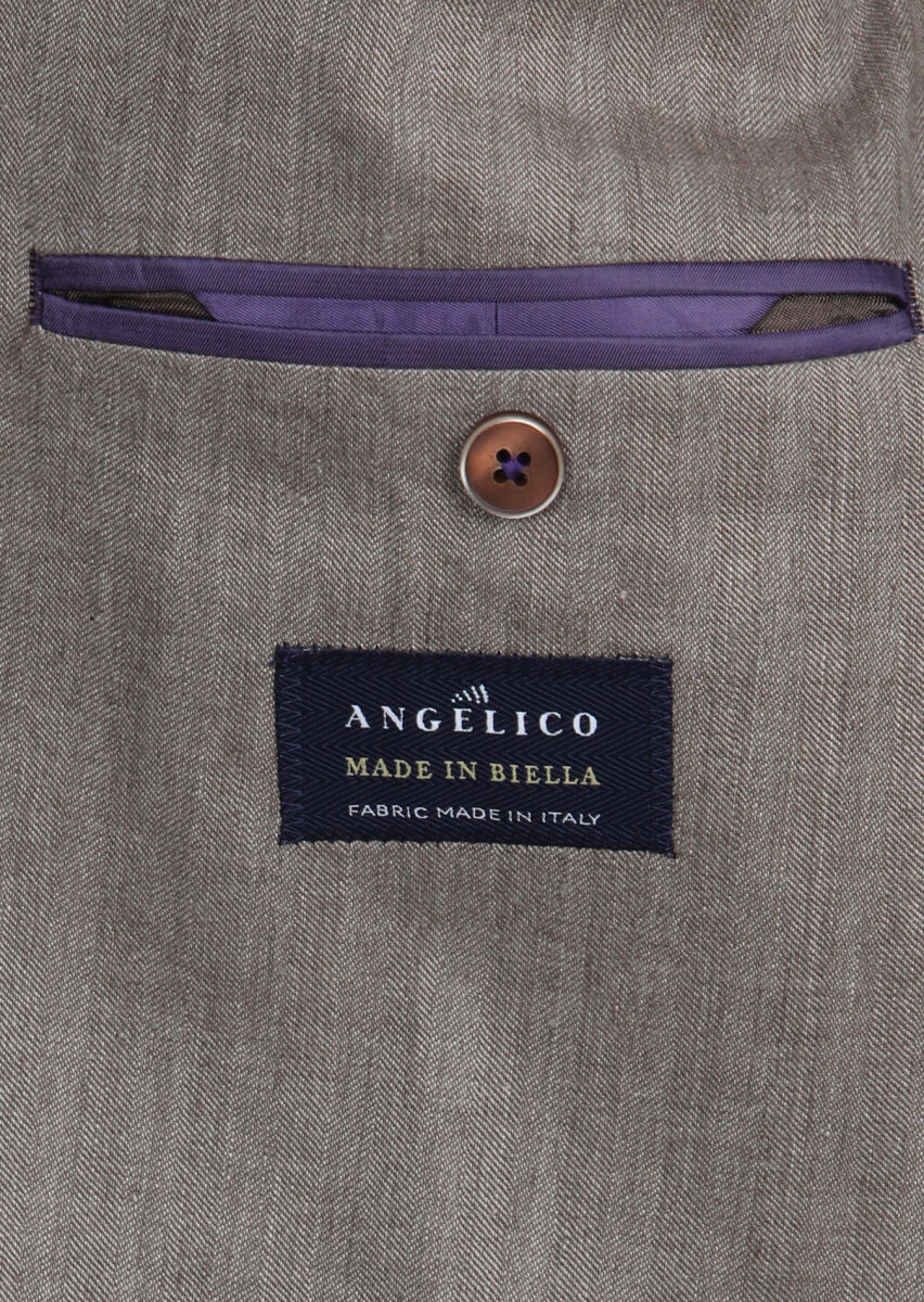Mink Patterned Zeroweight Slim Fit Wool Blended Suit - 9