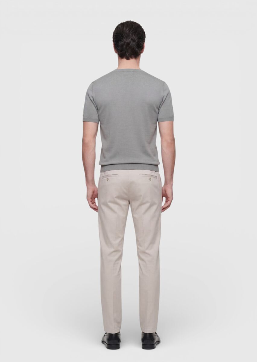 Mink Plain 100% Cotton T-Shirt - 4