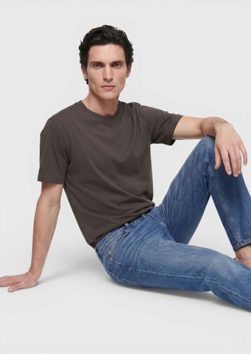 Mink Plain 100% Cotton T-Shirt - 3