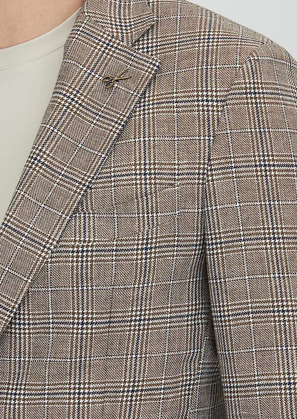 Mink Plain Zeroweight Slim Fit Wool Blended Jacket - 3