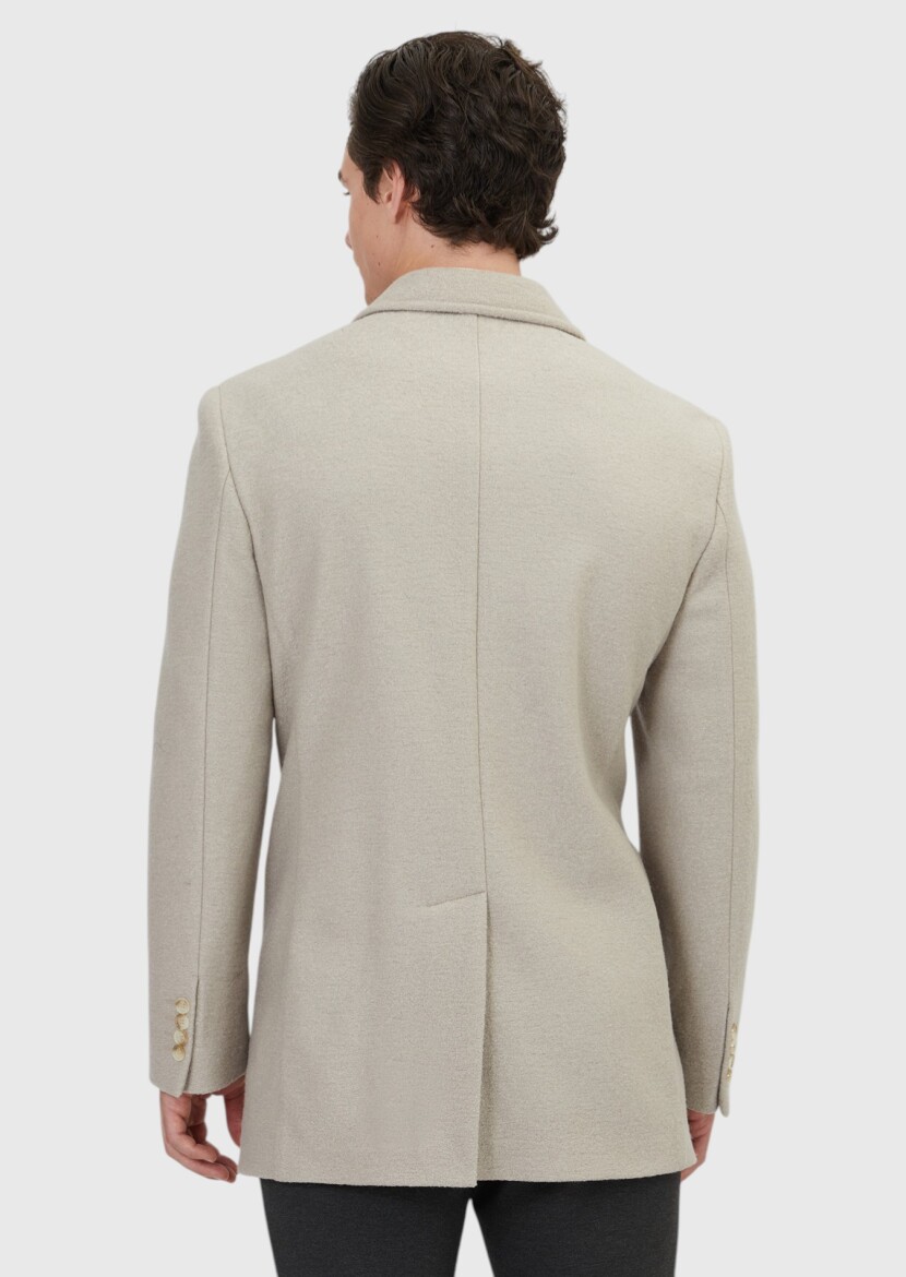 Mink Regular Fit Casual Weaving Coat - 5