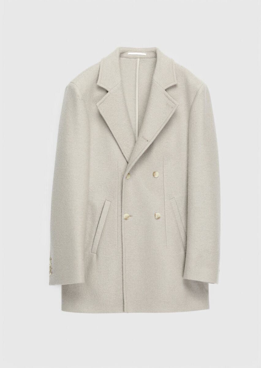 Mink Regular Fit Casual Weaving Coat - 6