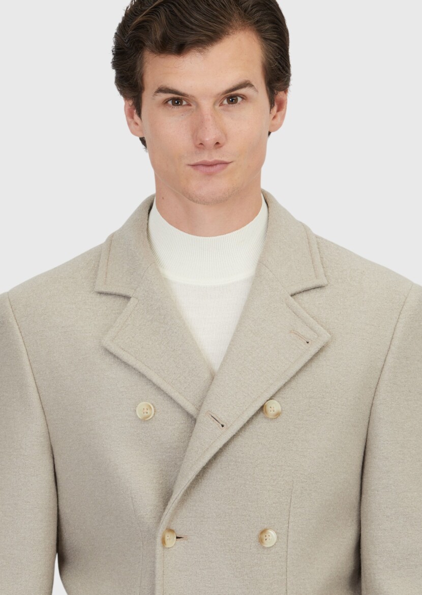 Mink Regular Fit Casual Weaving Coat - 3