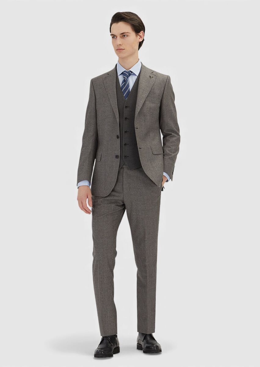 Mink Suit With Waistcoat - 3
