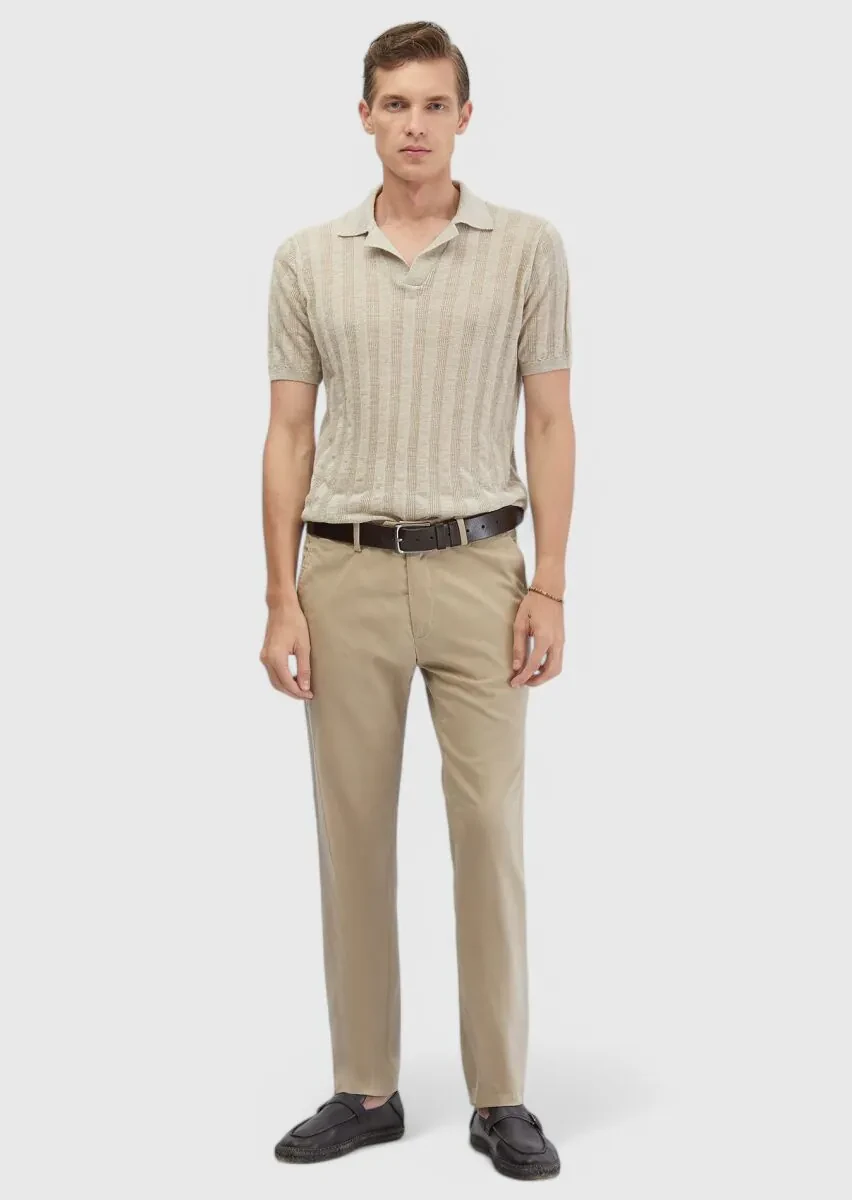 Mink Weaving Casual Trousers - 1