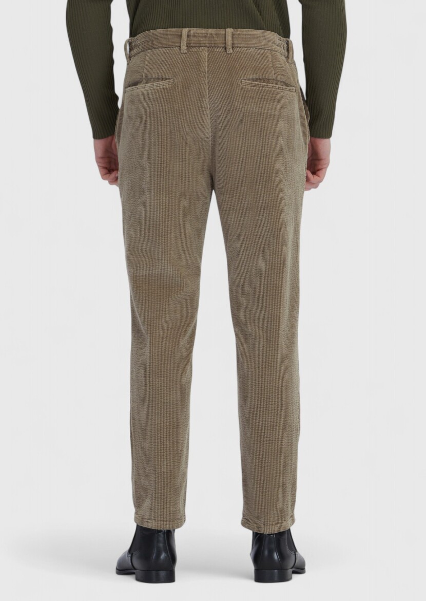 Mink Weaving Jogging Fit Casual Cotton Blended Trousers - 4